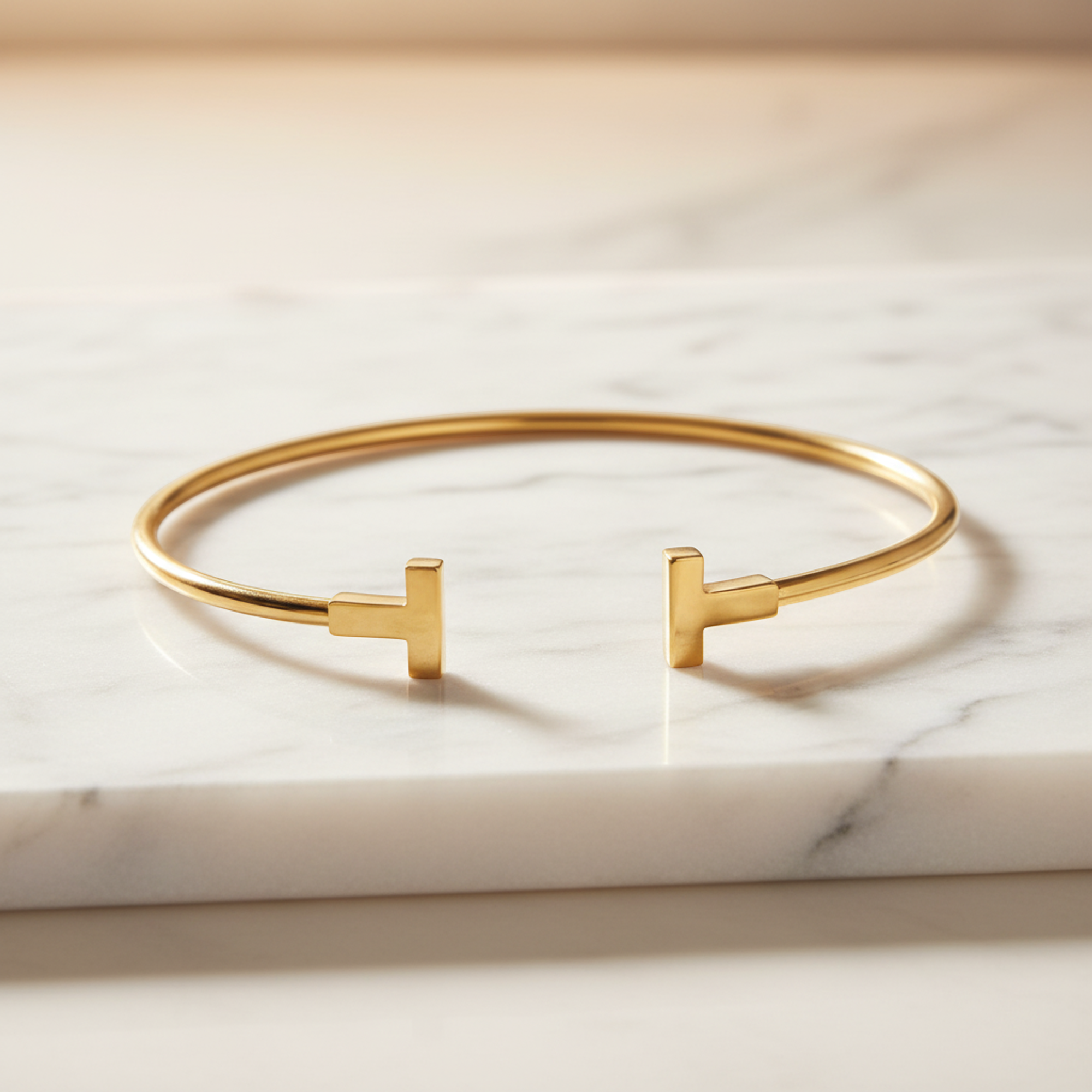 Tiffany T Wire · 18K Yellow Gold Bangle