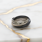 Cartier Trinity · 18K White Gold & Ceramic