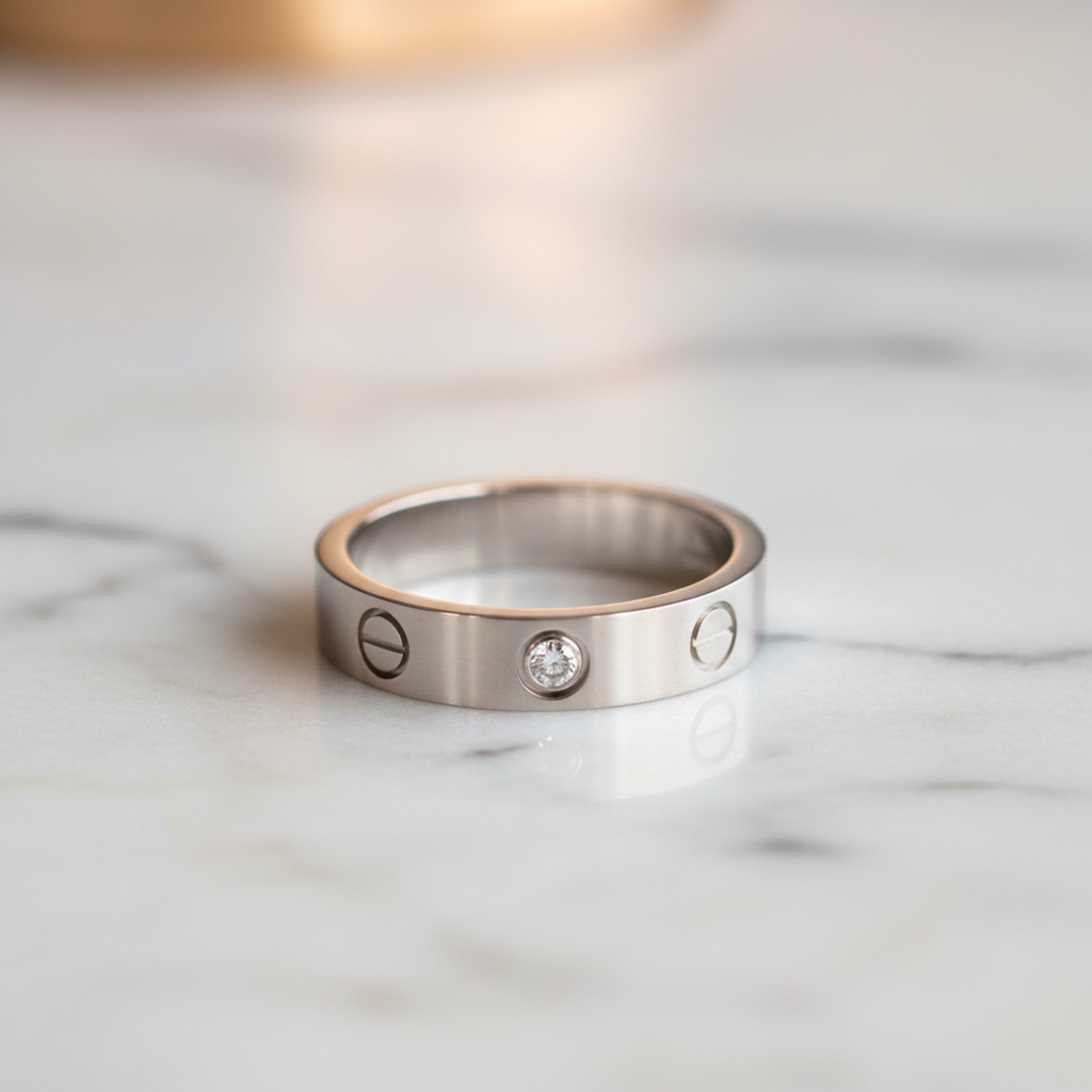 Cartier Mini Love · 18K White Gold · Diamond