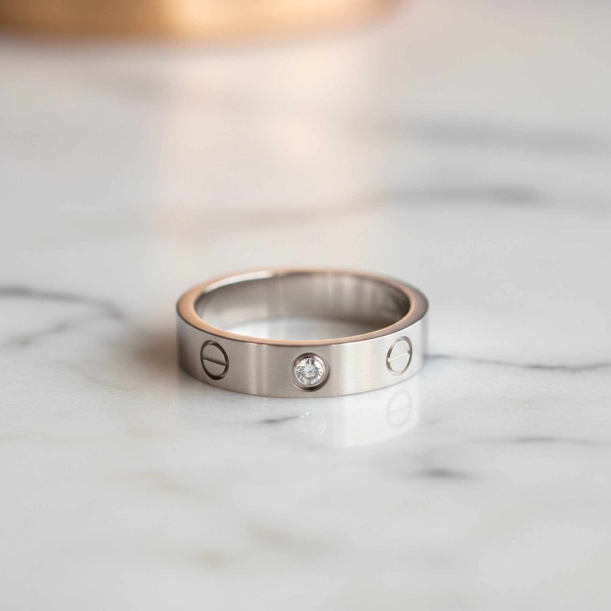 Cartier Mini Love · 18K White Gold · Diamond