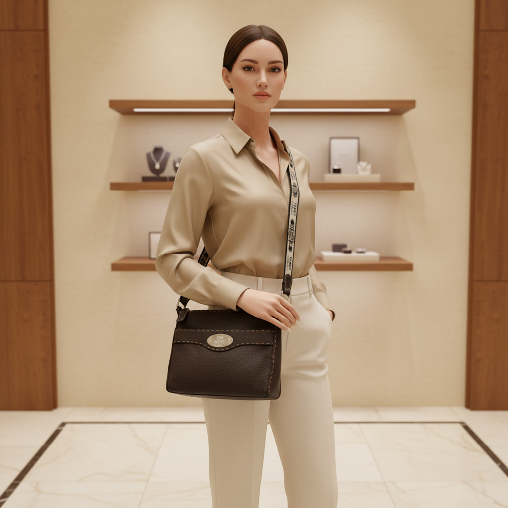 Fendi Selleria · Leather Shoulder Bag