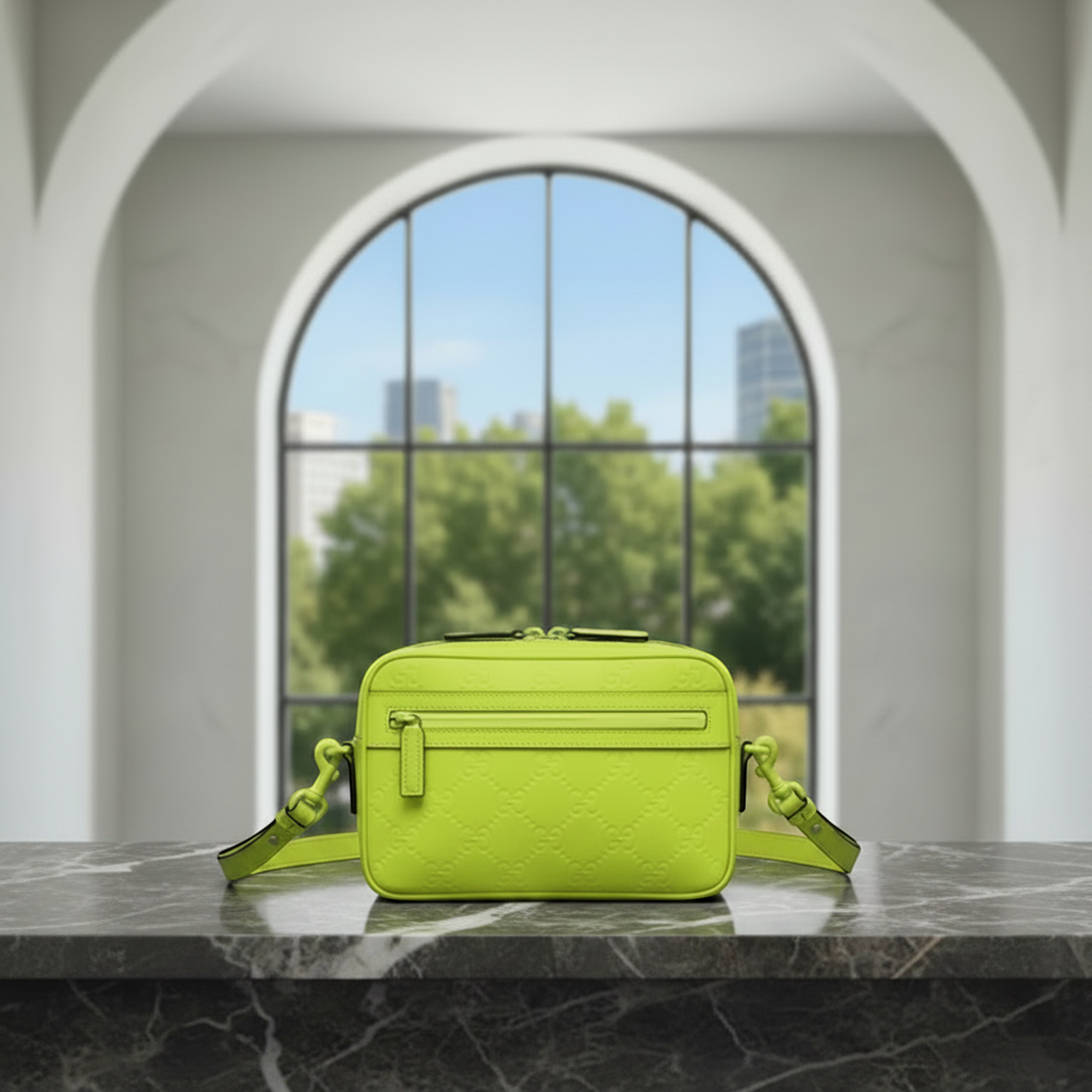 Gucci GG Rubber Effect · Neon Clutch