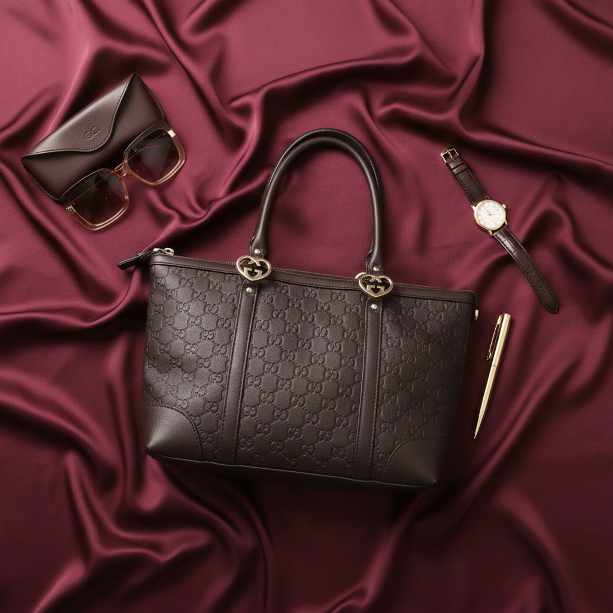 Gucci Guccissima · Embossed Leather Tote
