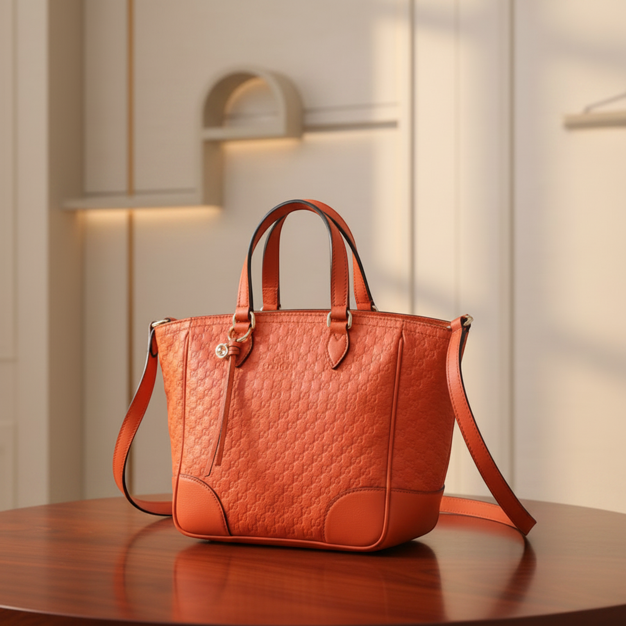 Gucci MicroGuccissima · Leather Shoulder Bag