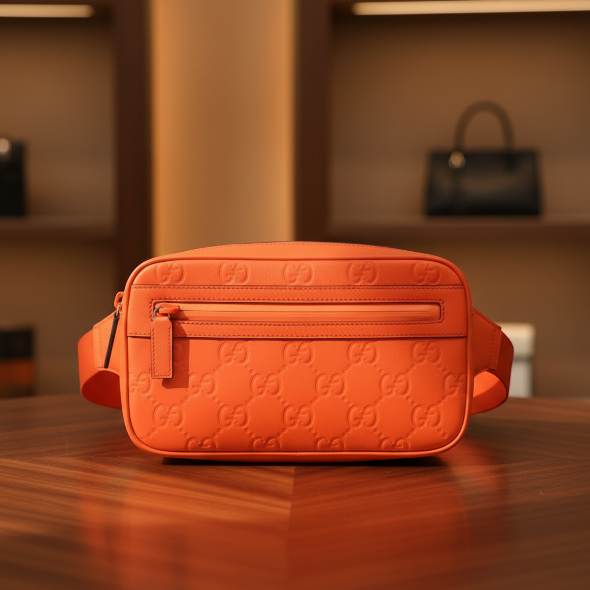 Gucci GG Rubber Effect · Belt Bag
