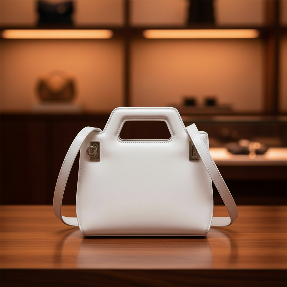 Salvatore Ferragamo Gancini · Leather