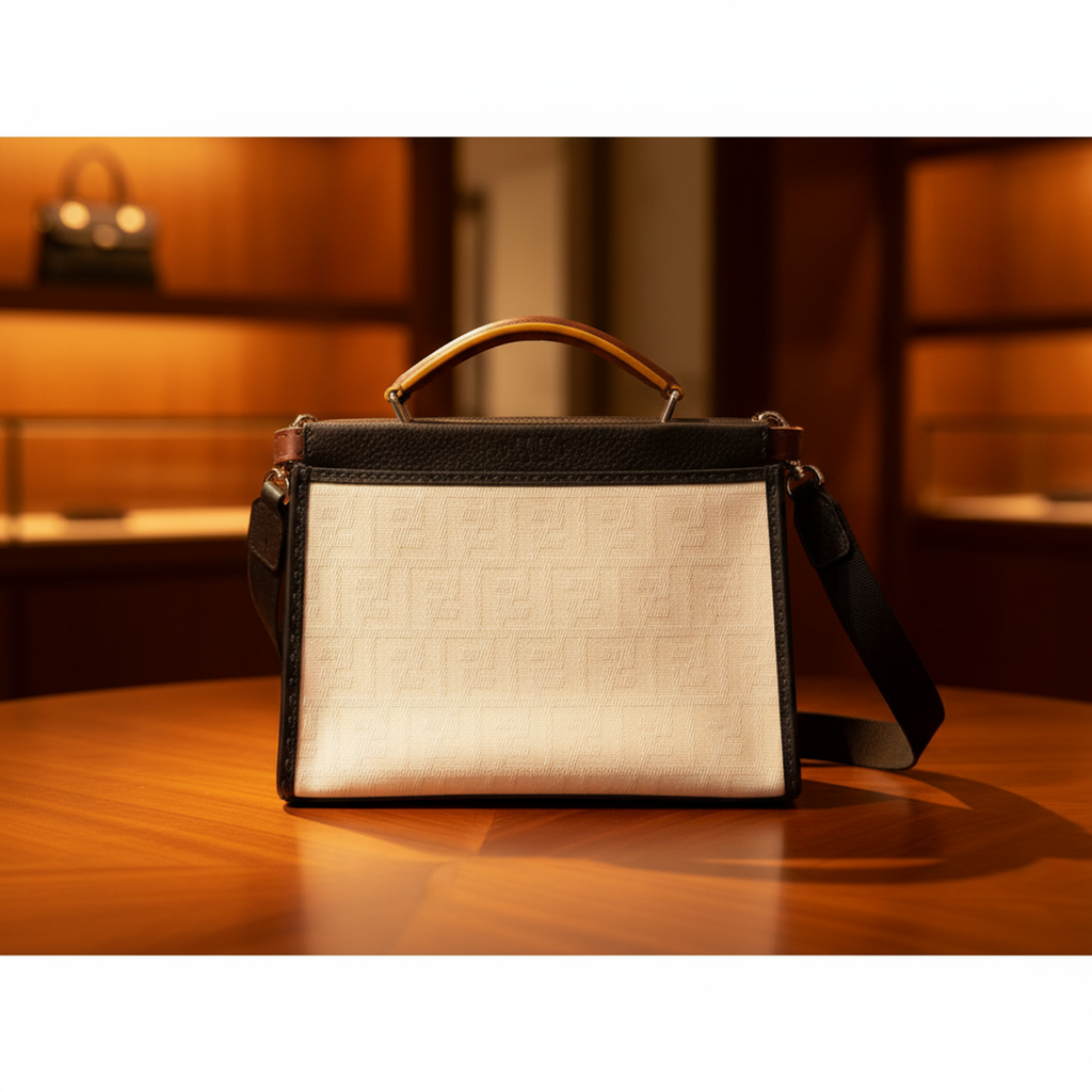 Fendi Selleria Peekaboo · Canvas & Leather