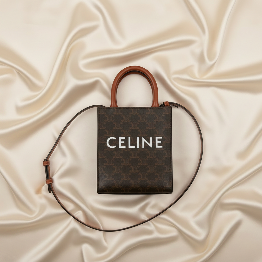 Celine Triomphe Vertical Cabas Mini