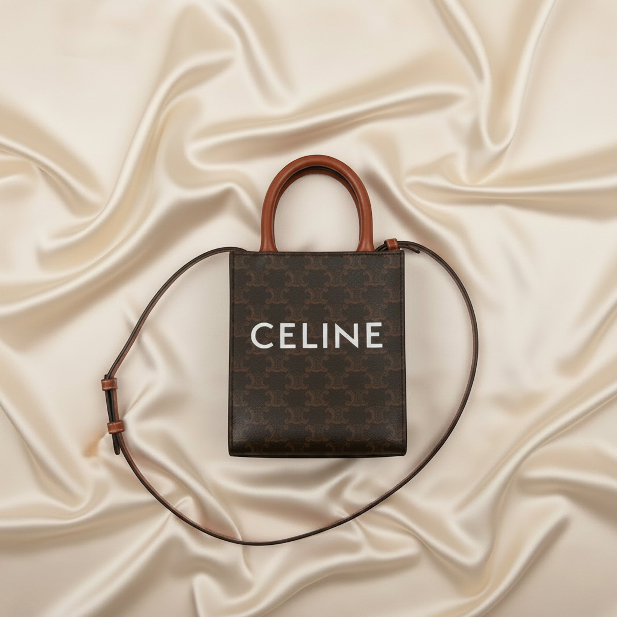Celine Triomphe Vertical Cabas Mini