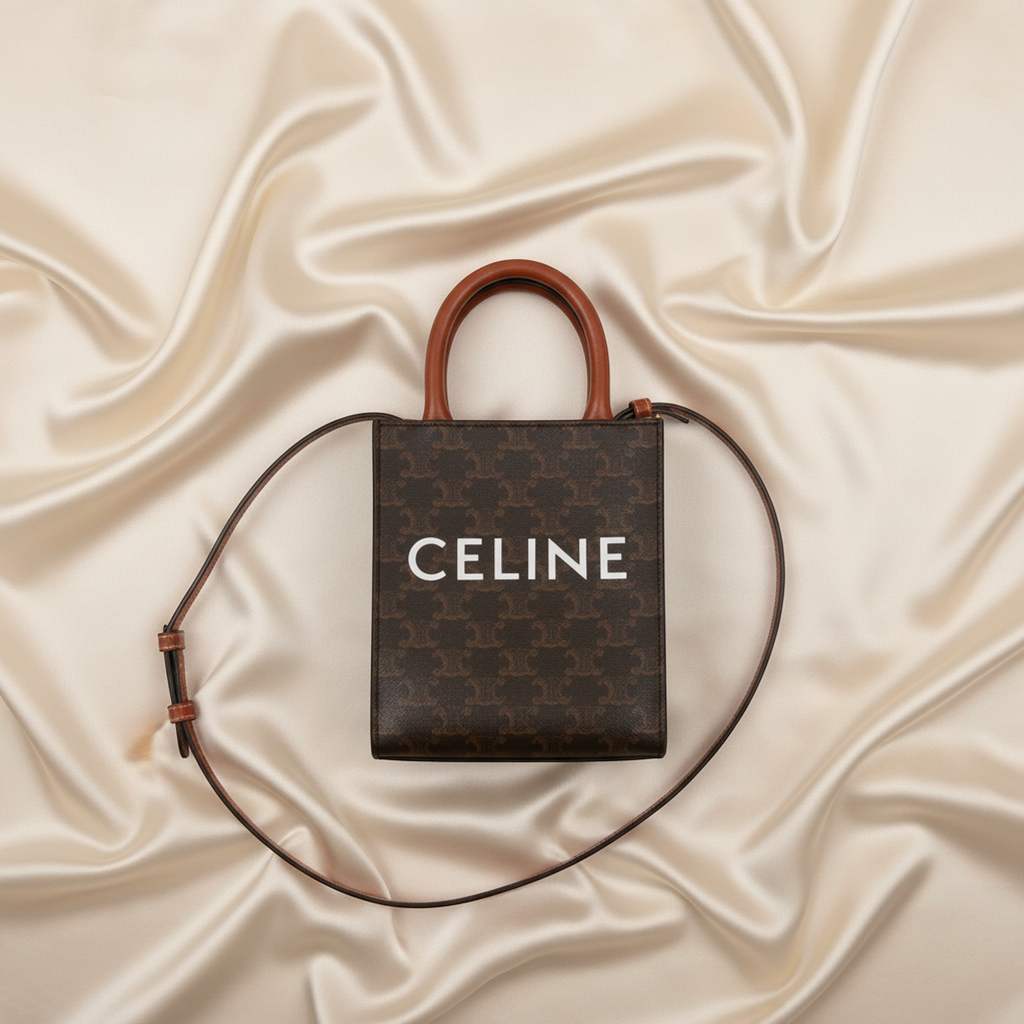 Celine Triomphe Vertical Cabas Mini