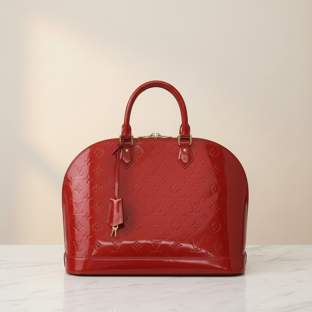 Louis Vuitton Alma GM · Monogram Vernis