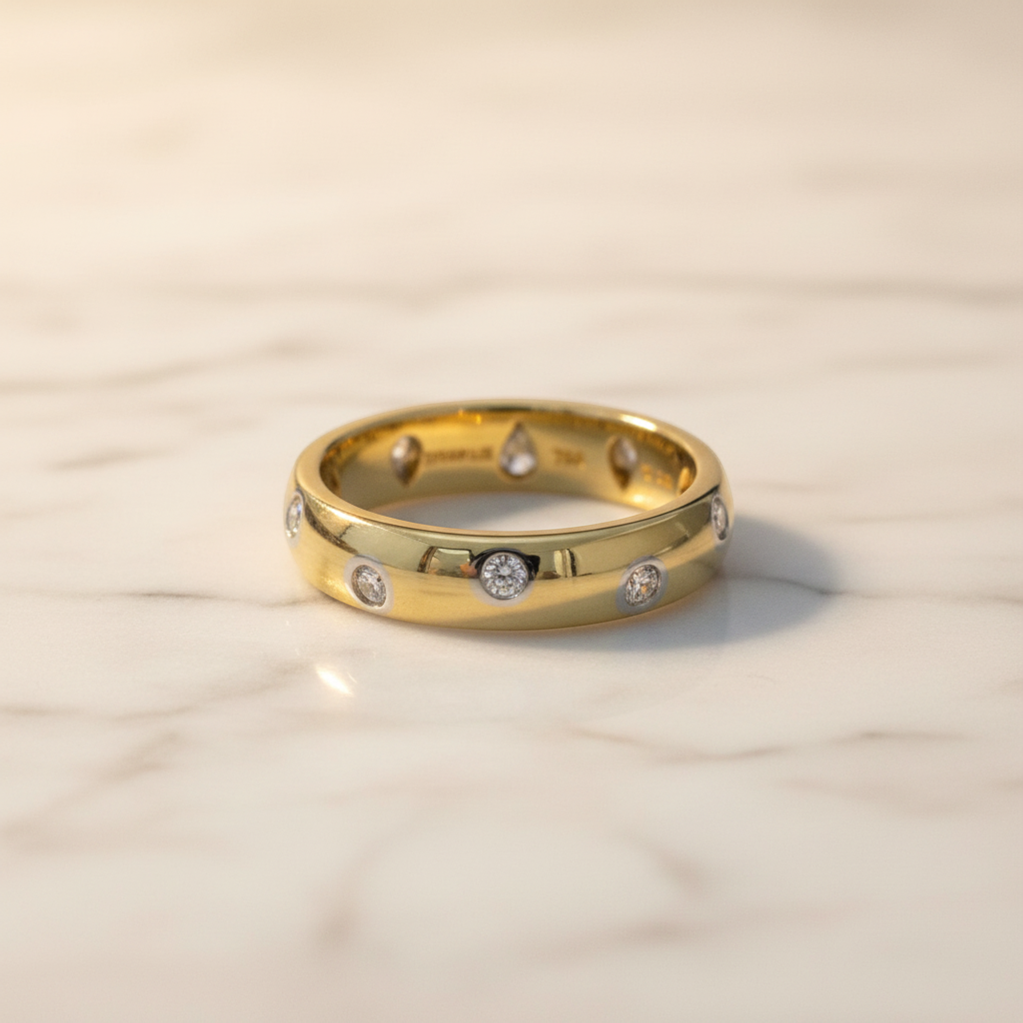 Tiffany Dots Diamond · Platinum & 18K Gold