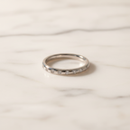 Tiffany Stacking Band · Platinum · 8 Diamonds