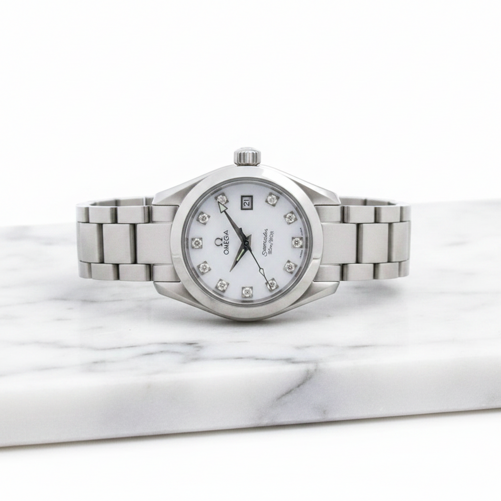 Omega Seamaster Aqua Terra · Diamond MOP · Steel