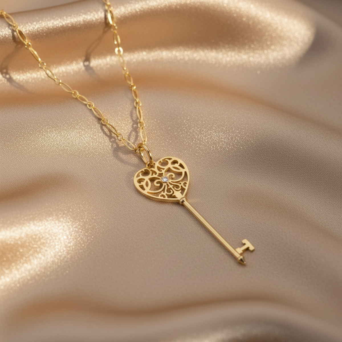 Tiffany Enchanted Heart Key · Rose Gold