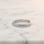 Tiffany Stacking Band · Platinum · Diamond