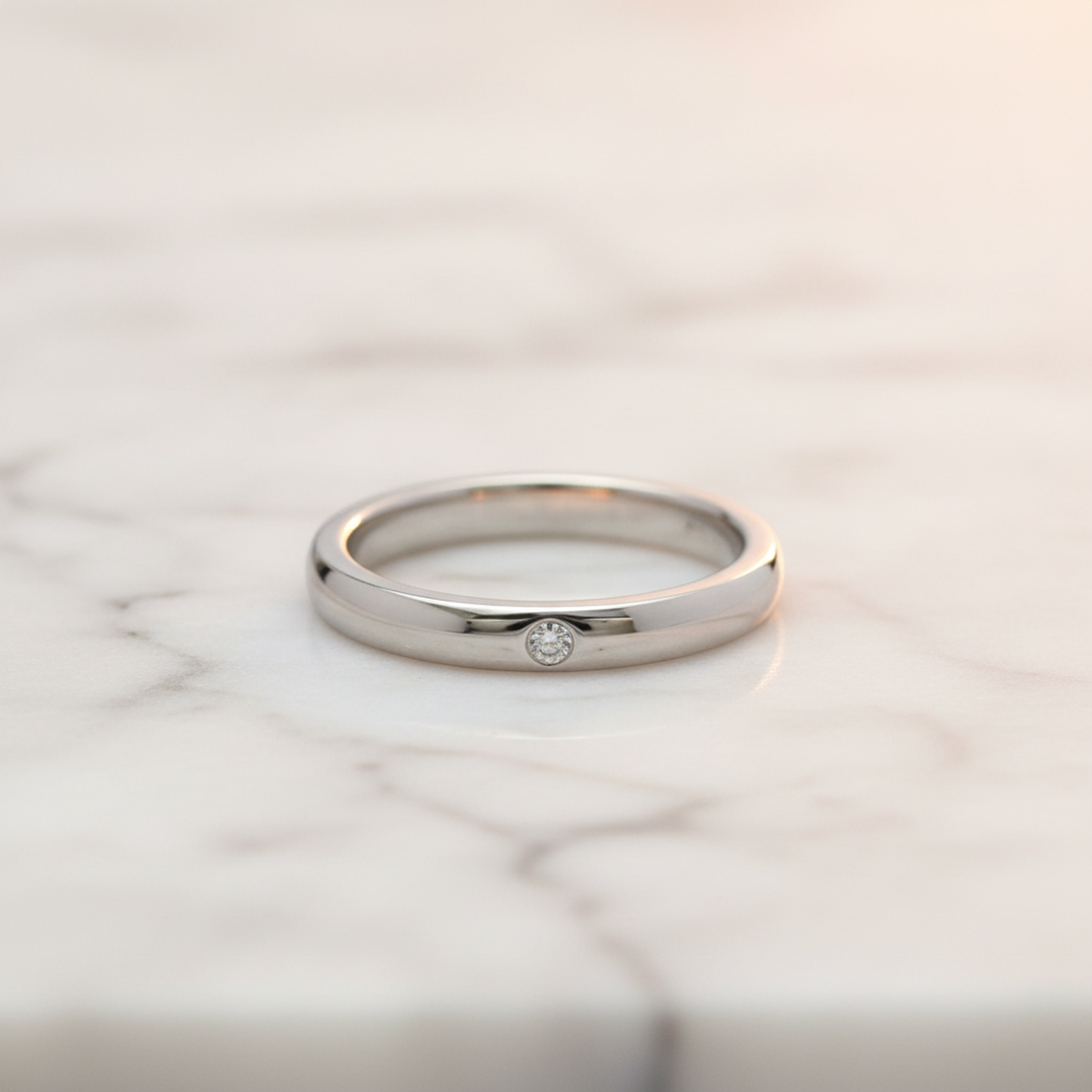 Tiffany Stacking Band · Platinum · Diamond
