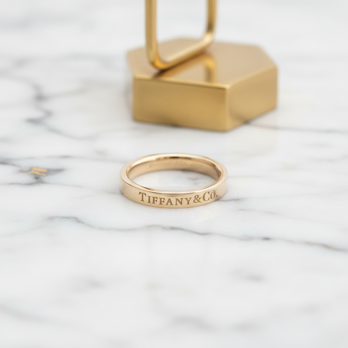 Tiffany Flat Band · Rose Gold