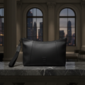 Balenciaga Hourglass · Leather Clutch