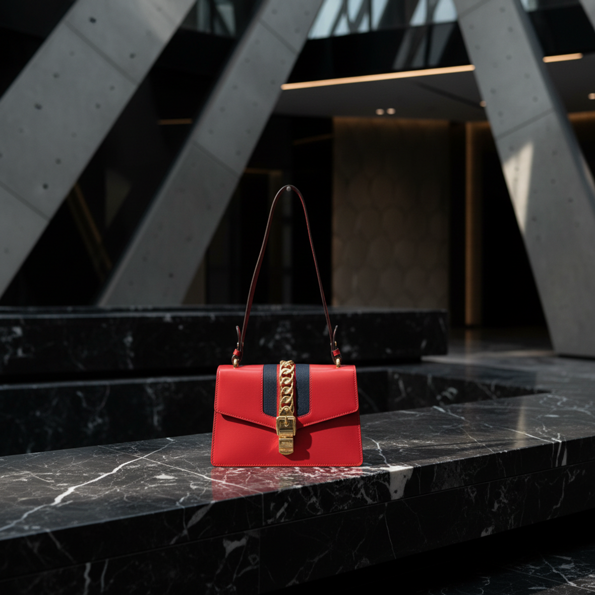 Gucci Sylvie · Leather Shoulder Bag