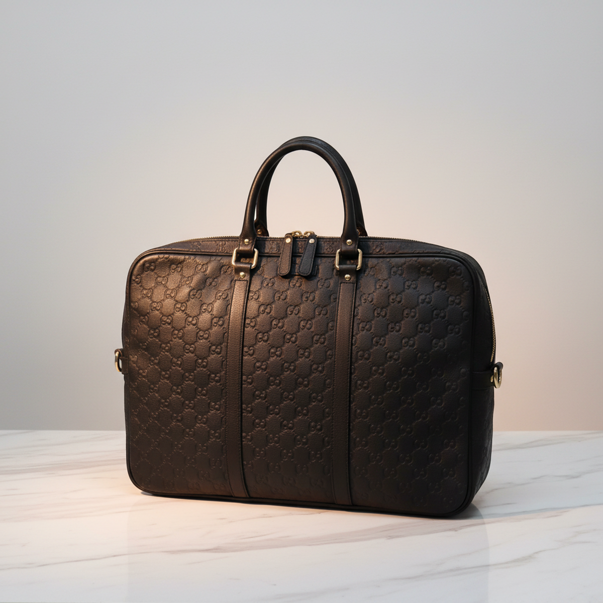 Gucci Guccissima · Leather Briefcase