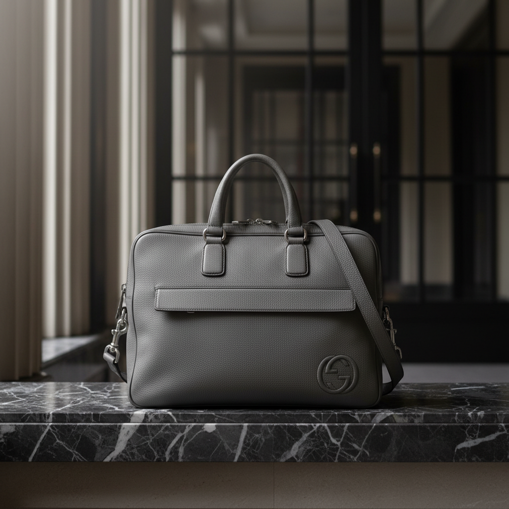 Gucci Interlocking G · Leather Briefcase