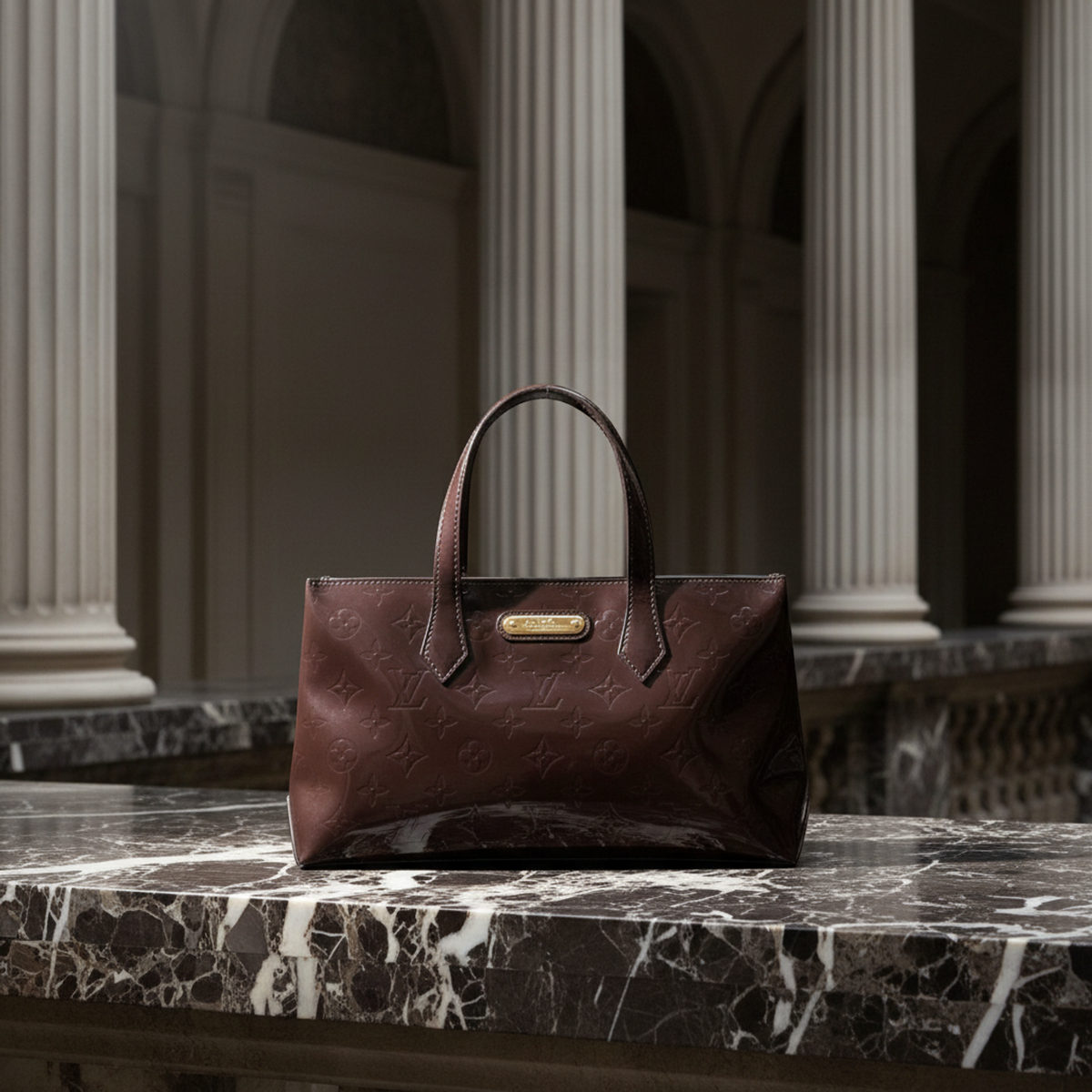 Louis Vuitton Wilshire PM · Vernis Amarante