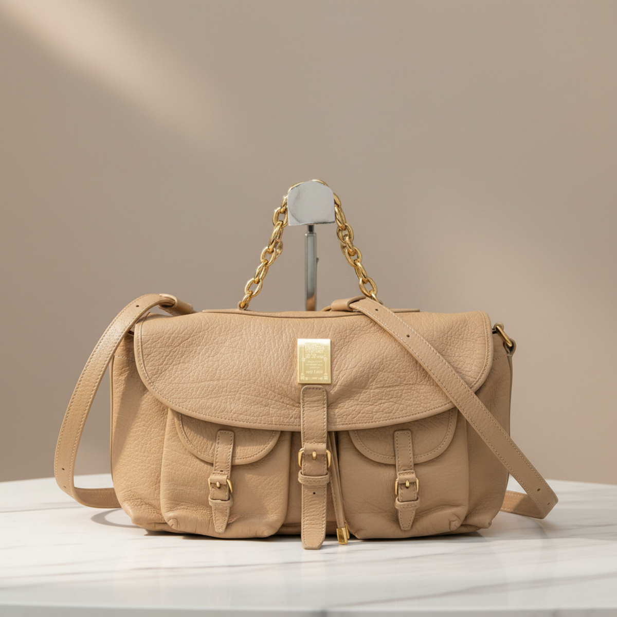 Bvlgari Chain Flap · Calfskin Shoulder Bag