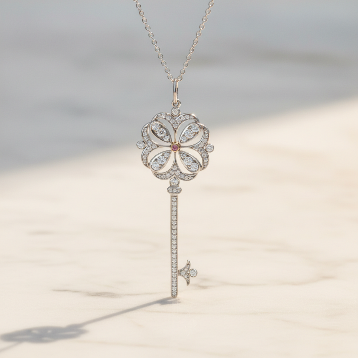 Tiffany Keys · Diamond · Rose & White Gold