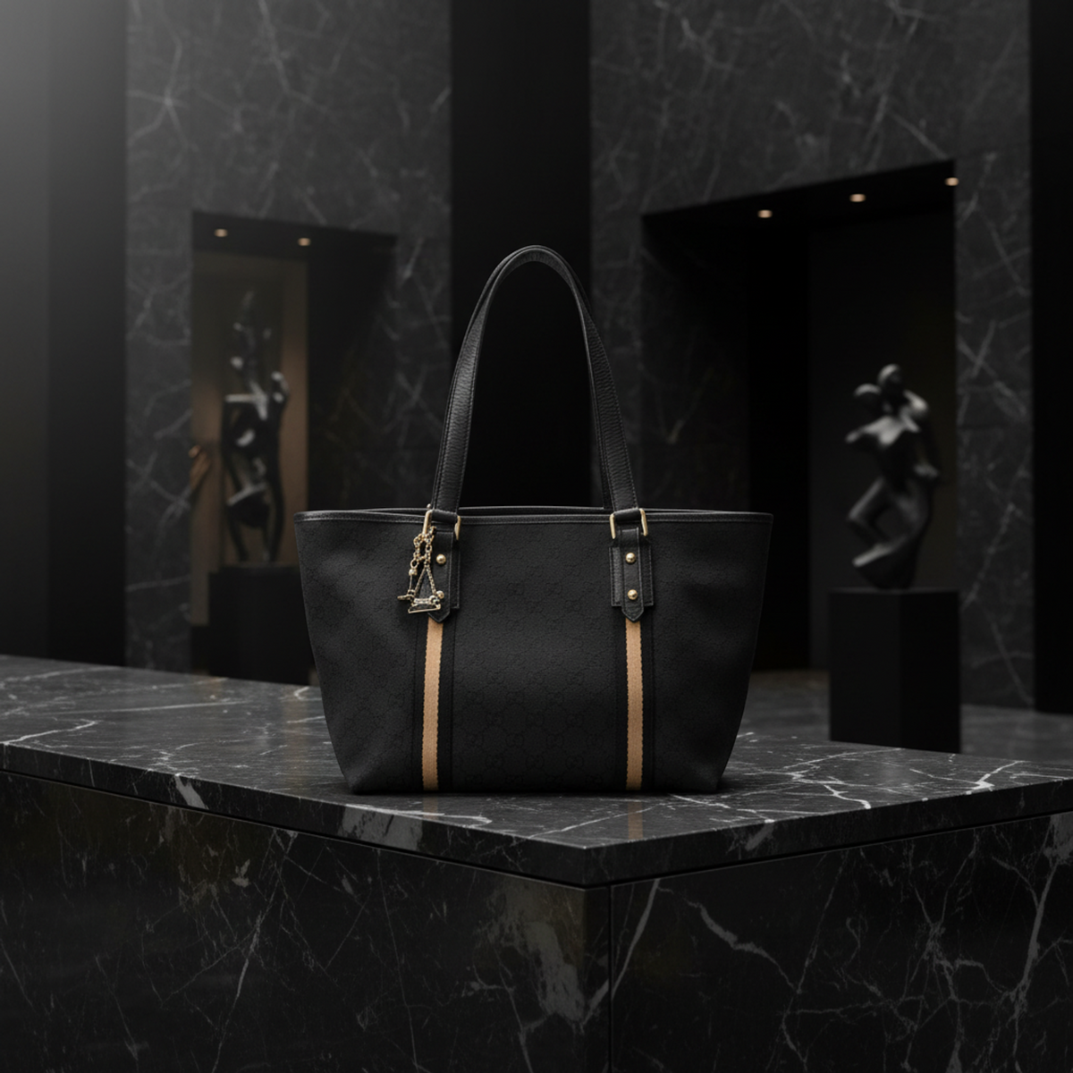 Gucci Sherry Line · GG Canvas Tote
