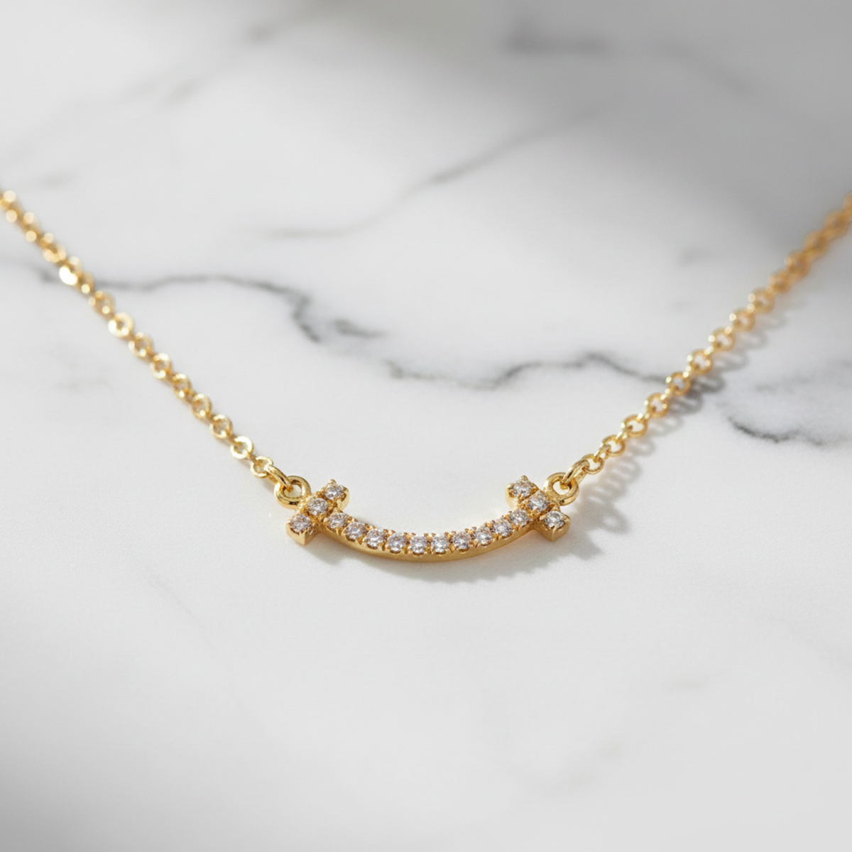 Tiffany T Smile · 18K Yellow Gold · Diamond