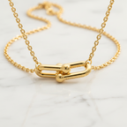 Tiffany Hardware Double Link · 18K Yellow Gold