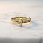 Tiffany T · Diamond · 18K Yellow Gold