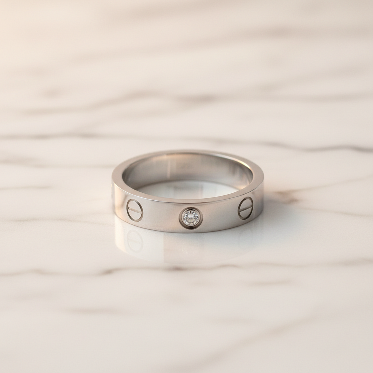 Cartier Mini Love · Diamond · 18K White Gold