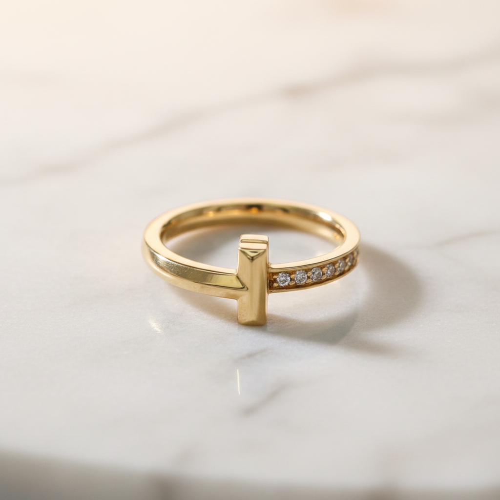 Tiffany T One Narrow · Rose Gold · Diamond