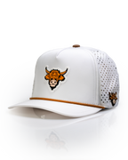 Highland Cow White - Perforated Rope Hat