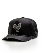 Black Cock Black - Perforated Rope Hat