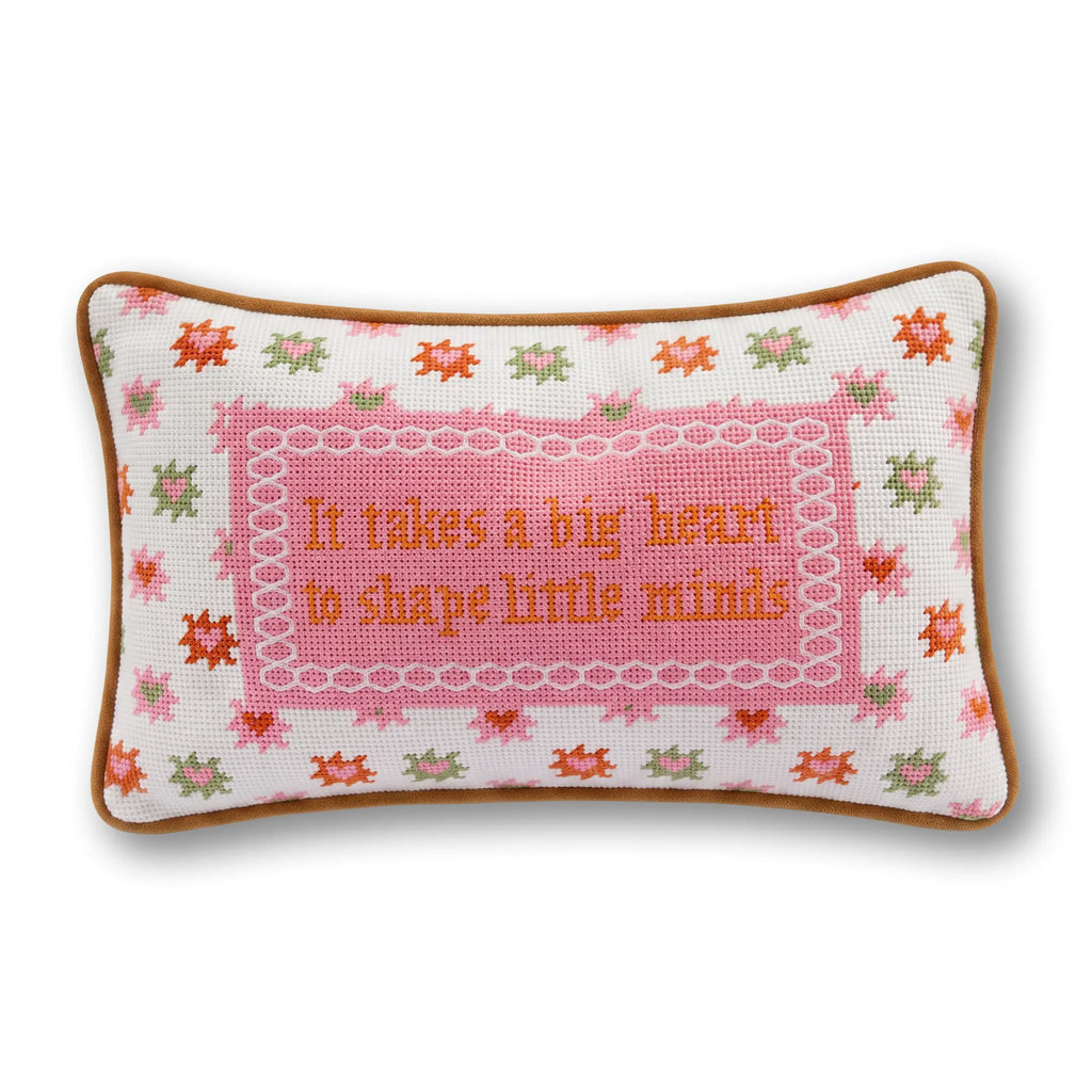 Big Heart Needlepoint Pillow