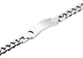 Mens Stainless Steel ID-Engraveable Bracelet