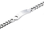 Mens Stainless Steel ID-Engraveable Bracelet