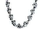 Mens Stainless Steel Skull Necklace