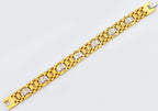 Mens Gold Stainless Steel Bracelet