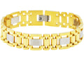 Mens Gold Stainless Steel Bracelet