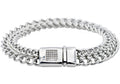Mens Stainless Steel Bracelet With Cubic Zirconia