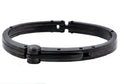 Mens Black Stainless Steel Bracelet