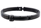 Mens Black Stainless Steel Bracelet