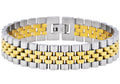 Mens Gold Stainless Steel Watch Link Bracelet