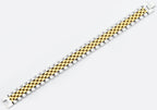 Mens Gold Stainless Steel Watch Link Bracelet