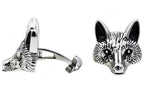 Mens Stainless Steel Wolf Cuff Links