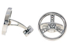 Mens Stainless Steel Steering Wheel Cuff Links
